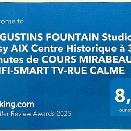 Augustins Fountain Studio Cosy Aix Centre Historique A 3 Minutes De Cours Mirabeau -Wifi-Smart Tv-Rue Calme Aix-en-Provence Exterior foto